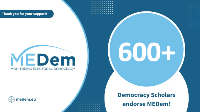 MEDem gains support from 600+ Democracy Scholars