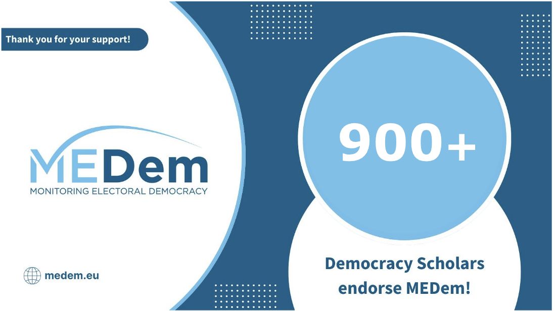 MEDem gains support from 900+ Democracy Scholars